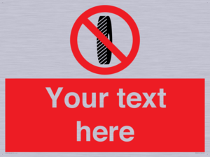 Custom Do Not Change Grinding Wheel Sign